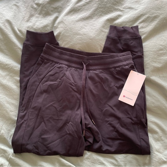 NEW Lululemon Black Scuba High-Rise French Terry Jogger Sweatpants 8 NWT BNWT - Picture 2 of 6